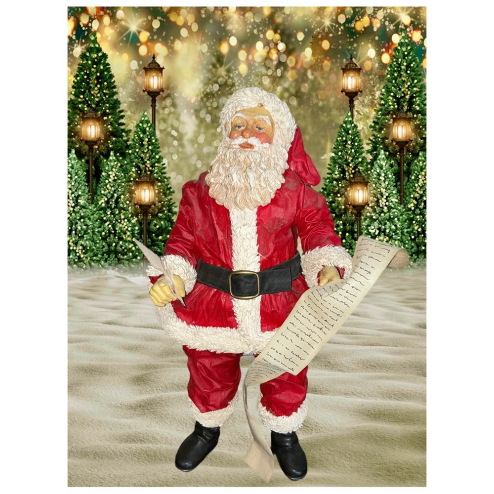 Vintage Clothtique Santa 16” Tall